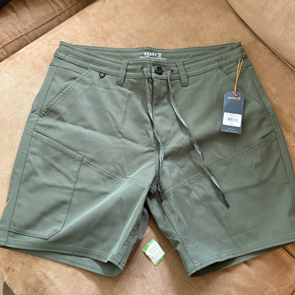 Roark Olive Explorer “Long Road” Utility Shorts